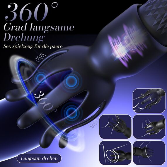 Vibrator Sex Spielzeug für die Frau Paare, Vibration für Frauen Vibratorensets für Frauen Dildo Massagestab mit Sexspielzeug, Sex Toyset für Woman mit 10 * 10 Modus Vibratoren, Prostata Massagestab