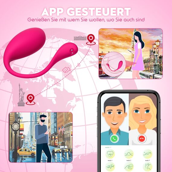 HIVEFUN Sex Spielzeug für die Frau Vibration für Frauen, APP Vibrator mit 9 Modi Erotisches Sexspielzeug für Paare Vibratoren, Vibratorstarb Frauen Klitoris Dildo Vibro Ei Sex Toys mit Fernsteuerung