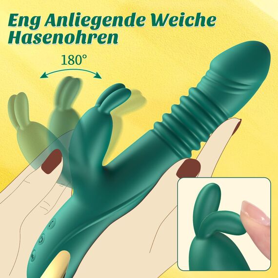 Vibration für Frauen Vibrator mit Stoßfunktion, Dildo Sex Spielzeug für Die Frau Paare ORSLUM Sexspielzeug Vibratorensets für Frauen Klitoris Solo, Sex Toys für Damen Stoss G Punkt Rabbit Vibratoren