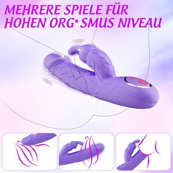 Vibration für Frauen G Punkt Dildo Vibrator, Sex Spielzeug für die Paare Extrem Sex mit 10 * 10 Starke Modus Klitoris Anal Stimulator, Leise Wasserdicht Vibratorensets für Frauen Solo Sexspielzeug