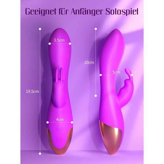 HIVEFUN Dildo Vibration für Frauen Sex Spielzeug für die Frau, G Punkt Vibratoren mit Klitorisstimulation Vibrator Sexspielzeug mit 10 Vibrationsmodi, Vibratorensets für Frauen Sex Toyset für Woman