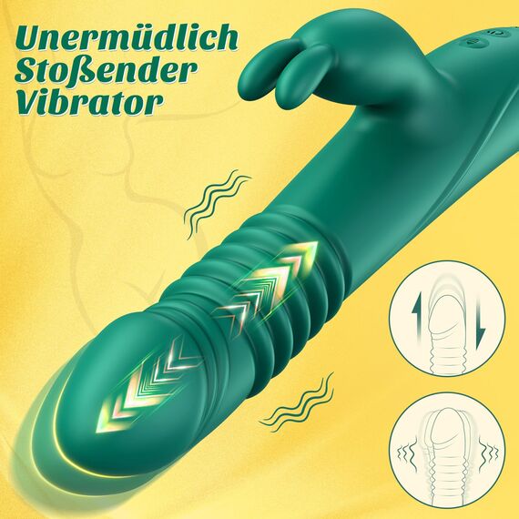 Vibration für Frauen Vibrator mit Stoßfunktion, Dildo Sex Spielzeug für Die Frau Paare ORSLUM Sexspielzeug Vibratorensets für Frauen Klitoris Solo, Sex Toys für Damen Stoss G Punkt Rabbit Vibratoren