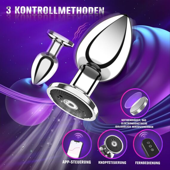Analvibratoren für Mann Frau, Anal Vibrator für Männer mit Fernbedienung 10 Modi Analplug# für Frauen mit Vibration, Klein Vibratorensets für Frauen Paare Prostata Vibration Männer Analvibrator