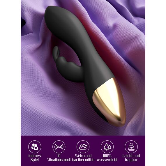 HIVEFUN Vibration für Frauen Sex Spielzeug für die Frau Vibrator, Vibratorensets Spielzeug für die Paare Klitoris Dildo Sex Toys mit 10 Modi, Diloschwanz G Punkt Vibratoren Sextoysets für Damen