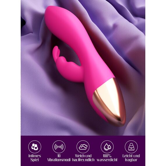 HIVEFUN Dildo Vibration für Frauen Rabbit Vibrator Sex Spielzeug für die Frau, Sex Toys Erotisches Sexspielzeug G Punkt Vibratorensets, Diloschwanz Sextoysets für Damen 10 Klitoris Stimulator für sie