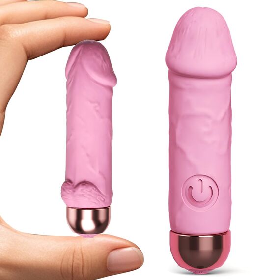 Vibrator Vibration für Frauen Sex Spielzeug für Die Frau Paare Mini Vibratorensets für Frauen Klitoris Leise - 10 Vibrationsmodi Starke Massagestab Vibratoren (Pink)