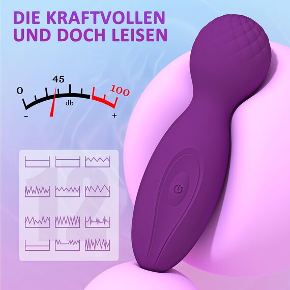 Vibration für Frauen Mini Vibrator Massagestab - Vibratorensets für Frauen ORSLUM Klitoris Massagestab für Frauen Sex, Leise Sexspielzeug, Klein Vibratoren, Solo Sex Spielzeug für Die Frau Sex Toys