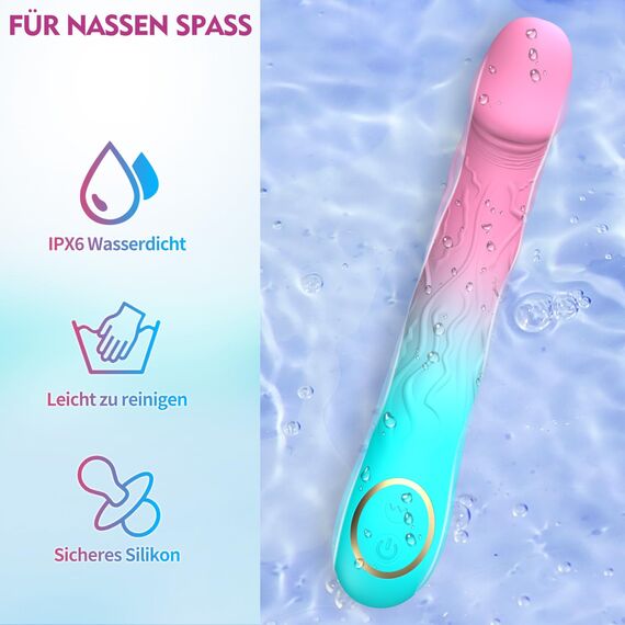 Dildo Vibrator Sex Spielzeug für die Frau - G Punkt Vibration für Frauen Vibrators mit 10 Vibrationsmodi Sex Toys Prostata Stimulation Männer Sex Sexspielzeug Anal Dildos Vibratoren Extrem Ergonomisch