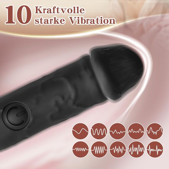 Vibrator Vibration für Frauen Sex Spielzeug für Die Frau Paare Mini Vibratorensets für Frauen Klitoris Leise - 10 Vibrationsmodi Starke Massagestab Vibratoren für G-punkt und Klitoris Dildo Stimulator