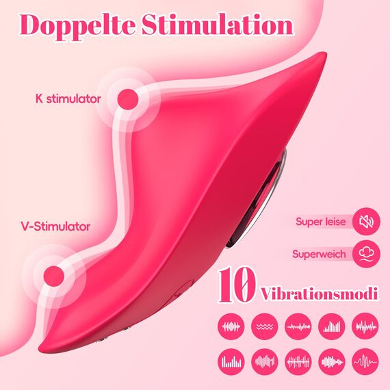 Butterfly Vibrator Sex Spielzeug für die Frau Paare Extrem Sex, Ohi BoBi Sun Vibration für Frauen Klitoris Erotisches Sexspielzeug, Vibratorensets für Frauen Klitoris Stimulator mit APP Fernbedienung
