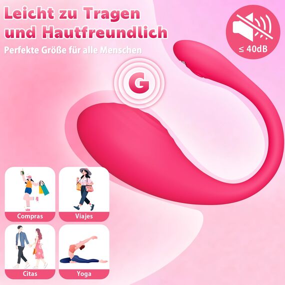 Vibrator Sex Spielzeug für die Frau Paare,Vibration für Frauen mit APP, 10 Modi Vibratorstarb Frauen Klitoris, Sexspielzeug für Paare Extrem Leise Vibro ei, Sexspielzeug Dildo Anal Vibratoren Sex Toy