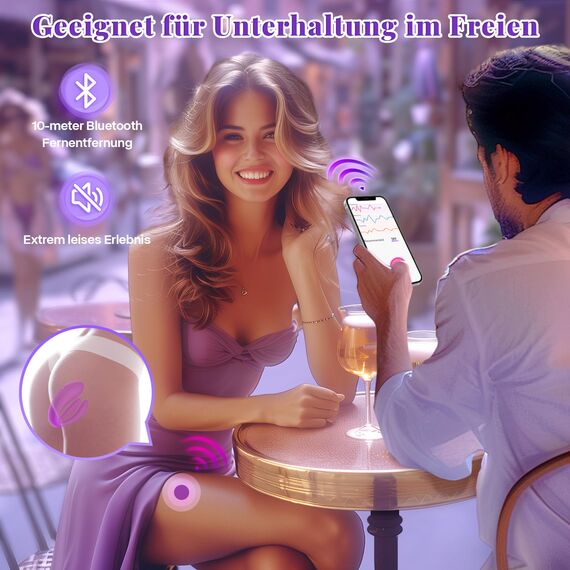 Dildo Vibratorensets 10 Modi Anal Dildo Vibrator mit APP Fernbedienung, Erotik Liebeskugeln für die Frau, Leise Bohrmaschiene Dildos Massagestab für Frauen Sex Klitoris Stimulator für Sie Dilatatoren