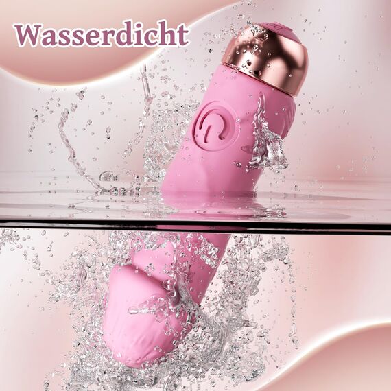 Vibrator Vibration für Frauen Sex Spielzeug für Die Frau Paare Mini Vibratorensets für Frauen Klitoris Leise - 10 Vibrationsmodi Starke Massagestab Vibratoren (Pink)