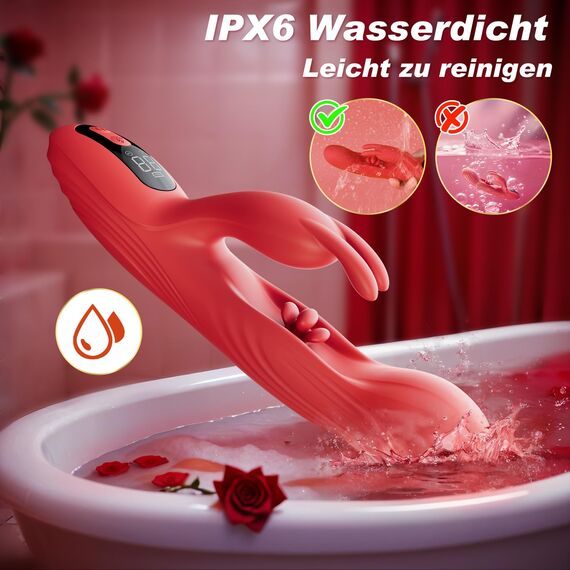 Vibration für Frauen Sex Spielzeug Dildo Vibrator - G Punkt Vibratoren mit 9 Vibrationen & 9 Pulsationen, Sex Spielzeug für die Frau Klitoris Stimulator für Sie Sexspielzeug Sex Toys Dildos Vibrators