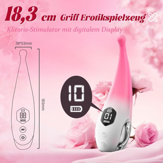 Rinofans Vibration für Frauen Klitoris Vibrator Sex Spielzeug für die Frau und Paare Extrem Sex - G Punkt Vibratoren mit 10Modus Stark Leise Klitoris Stimulator für Sie Anal Dildo Sex Toys für Männer