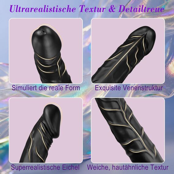 Vibration für Frauen Vibrator Vibratorensets für Frauen mit 10 Vibrationsmodi Anal Dildo Vibrator Prostata Stimulation Sex Spielzeug für die Frau Männer G Punkt Vibratorstarb Klitoris Sex Toy