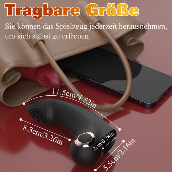 Yivans Fingervibrator für Sie Klitoris und G-Punkt mit 10 Vibrationsmodi, Erotik Sex Toy Tragbare Nippel Stimulator Fingerhülle mit Silikon Textur Bürste Sexspielzeug für Paare Frauen(Schwarz)