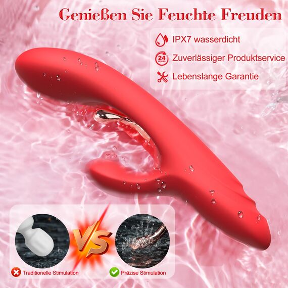 Rabbit Vibrator Sexspielzeug für Frauen Solo - G Punkt Vibratoren Sex Spielzeug für die Frau Klitoris, Dildo Vibration für Frau 9*9*9 Vibrationsmodi Vibratorstarb Frauen Klitoris Stimulator für Sie