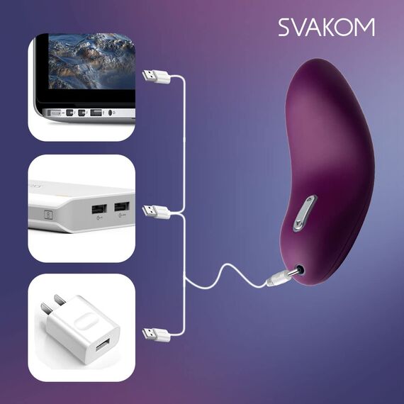 SVAKOM ECHO Klitoris Vibratoren für Sie, Zunge Lecken Auflege-Vibrator nippel stimulator Klitoris und G Punkt Massagegerät mit 25 Vibrationsmodi, Erotik Sexspielzeug für Paare Frauen