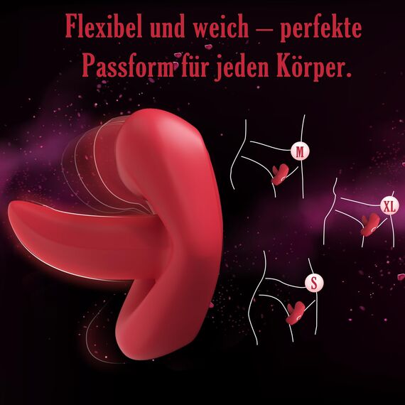 Vibration für Frauen Flirtende Sex Spielzeug für die Frau Paare Extrem, Unsichtbar Tragbare Lecken Vibratorensets für Frauen Klitoris 10 Modi, APP Vibrator Sexspielzeug Stimulator für Sie 2025