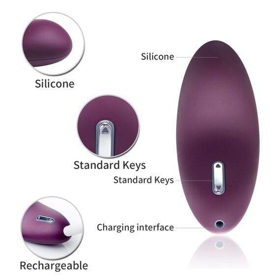 SVAKOM ECHO Klitoris Vibratoren für Sie, Zunge Lecken Auflege-Vibrator nippel stimulator Klitoris und G Punkt Massagegerät mit 25 Vibrationsmodi, Erotik Sexspielzeug für Paare Frauen