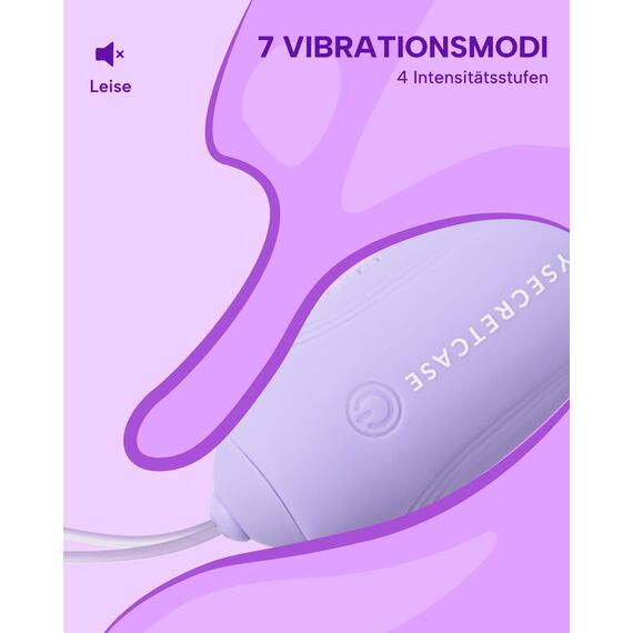 MySecretCase Vibratorensets für Frauen mit Fernbedienung 7 Vibrationen 4 Intensitätsstufen Vibro Eier für Frauen Beckenbodentrainer für Frau Sextoys Liebeskugeln für die Frau Vibrator Ferngesteuert