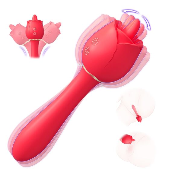 Cacuola Vergrößerte Echtheitszunge Vibrator Dildo, 360° Biegbar Sex Spielzeug für die Frau Paare, 9 Vibration für Frauen, Verbreitert Kopf G Vibratorensets für Frauen, Sexspielzeug für Frauên Solo