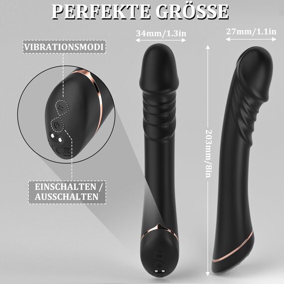 Silikon Dildo Vibrator Vibration für Frauen Sexspielzeug für Frauen, G-punkt Vibrator Sex Spielzeug für die Frau klitoris Leise Sex Toys Realistische Dildos Analvibrator für Sie Paare Extrem