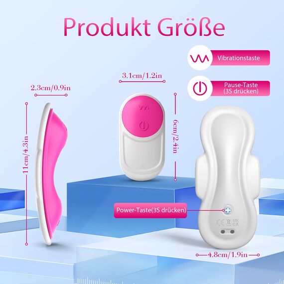Tragbarer Vibrator Sex Spielzeug für die Frau Paare Extrem Sex Toy - Vibration für Frauen Klitoris Stimulator für sie, Sexspielzeug Bullet Vibratoren Vibratorensets Leise mit 10 Modi & APP
