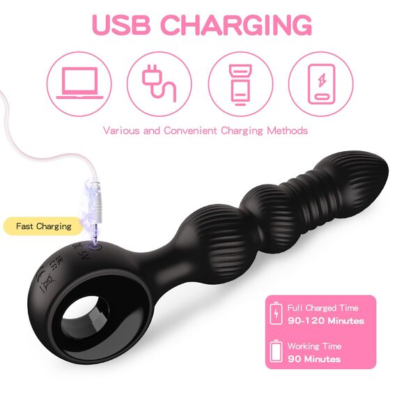 Analvibratoren für Mann, Wordone Analplug für Männer mit 10 Vibrationen&7 Stoßbewegungen, Buttplug Prostata Stimulation Sex Spielzeug für die Männer, Analspielzeug-Analplug# für Frauen Paare