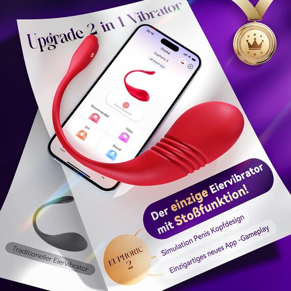 Likefuntoy Vibrator mit APP, 9 Stoßfunktion Vibration für Frauen, Sex Toyset für Woman, Vibratorensets für Frauen Paare, Sex Spielzeug für die Frau Paare, Vibratoren Sexspielzeug Leise Bohrmaschine
