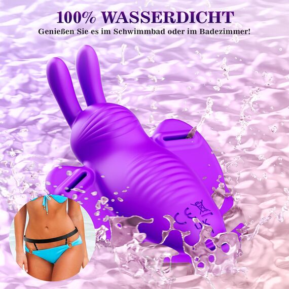 Sex Spielzeug für die Frau Paare Butterfly Vibration für Frauen Klitoris, Strapon Auflegevibrator für Frauen mit Fernbedienung 10 Vibrationsmodi, Sexspielzeug für Paare Extrem Sex Mini Vibrator