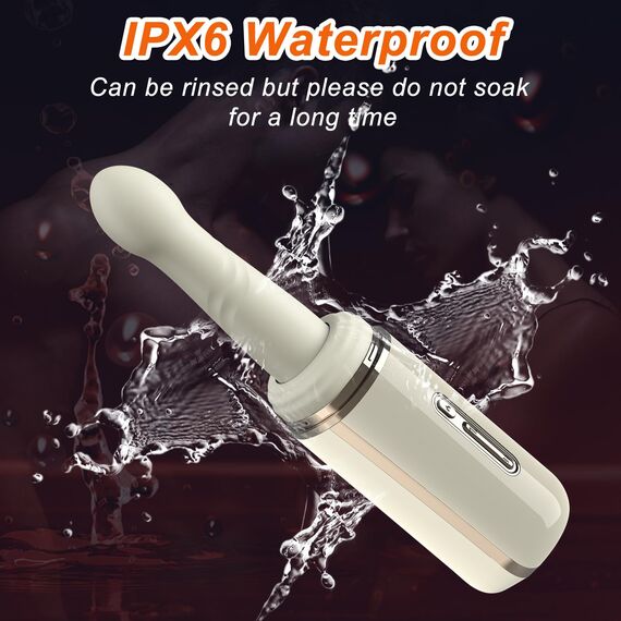 Realistische Vibratoren Dildo für Frauen, Sexmaschine Anal Dildo Vibration mit 7 Vibrationen & 7 Stößen, Sex Spielzeug für die Farue mit Heizung, Diloschwanz Vibrator für Klitoris G Punkt Stimulator