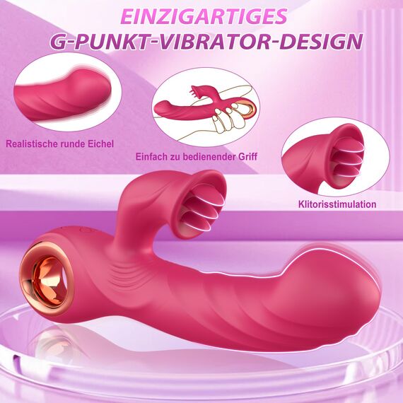 Dildo Vibrator Frauen Sex Toys - Vibration für Frauen Klitoris Sex Spielzeug für die Frau mit 10 Vibrations- und Wackelmodi Sex Spielzeug für die Paare Vibrators Sexspielzeug für Frauen Solo Sextoy