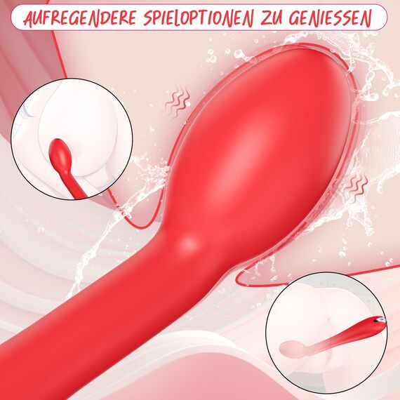 Silikon Dildo Klassische Vibrator G-Punkt Vibrator Vibration für Frauen, Sexspielzeug Vibratoren für sie Klitoris Leise, Sex Toys Analvibratoren für Mann Anal Plug Prostata Stimulator Massagegerät