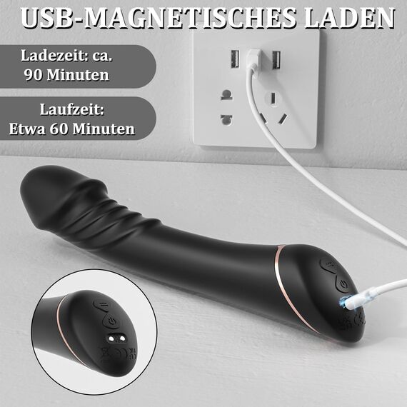 Silikon Dildo Vibrator Vibration für Frauen Sexspielzeug für Frauen, G-punkt Vibrator Sex Spielzeug für die Frau klitoris Leise Sex Toys Realistische Dildos Analvibrator für Sie Paare Extrem