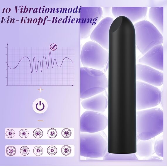 Sex Spielzeug für die Frau Mini Vibration für Frauen Vibrator Klein mit 10 Vibrationsmodi Vibratoren Frauen Leise für G-punkt und Klitoris Tragbare Anal Vibratorstarb Massagestab Sexspielzeug Sex Toy