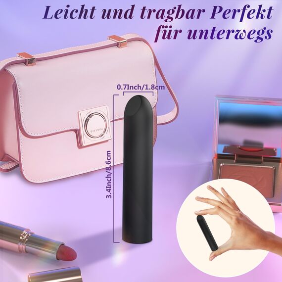 Sex Spielzeug für die Frau Mini Vibration für Frauen Vibrator Klein mit 10 Vibrationsmodi Vibratoren Frauen Leise für G-punkt und Klitoris Tragbare Anal Vibratorstarb Massagestab Sexspielzeug Sex Toy