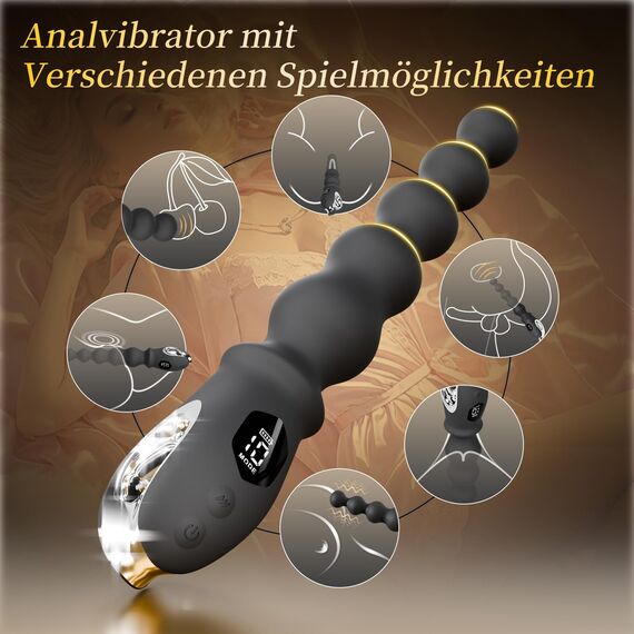 Analvibratoren für Mann Sex Spielzeug für Frauen, Vibration für Frauen Klitoris Vibrator Sex Spielzeug für die Frau und Paare Extrem Sex - G Punkt Vibratoren mit 10Modus Stark Anal Dildo