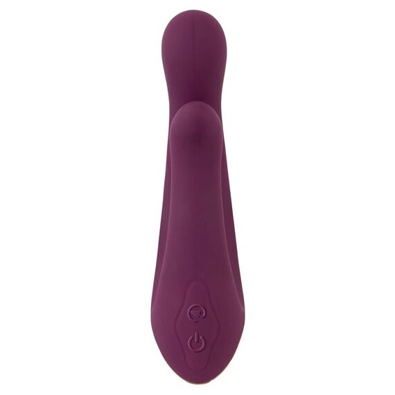 ORION Doppel-Vibrator - intensiver Stimulator für Frauen, mit 10 Vibrationsmodi, zur klitoralen, vaginalen oder analen Stimulation, lila/rosegold