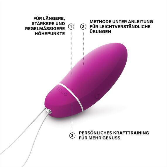 LELO Smart Bead Beckenbodentrainer, Liebeskugeln Sexspielzeug, Touch Sensor Beckenbodentrainer für Frauen - weibliche Liebeskugeln mit Vibrationen und 2 Jahr Garantie, Deep Rose