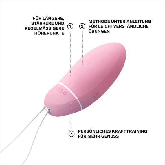 LELO Smart Bead Beckenbodentrainer, Liebeskugeln Sexspielzeug, Touch Sensor Beckenbodentrainer für Frauen - weibliche Liebeskugeln mit Vibrationen und 2 Jahr Garantie, Pink