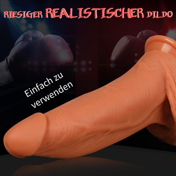HIVEFUN Dildo Dick Diloschwanz für frauen, Realistischer Dildos Groß Dicker Diloschwanz für Männer Vibration für Frauen, 22cm Big Analdildos XXL Vibrator mit Saugnapf Sexspielzeug für Frauen Solo