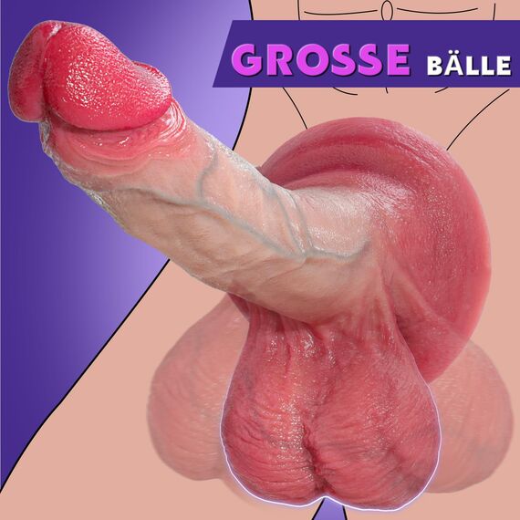 Realistischer Dildo Sex Spielzeug für die Frauen Männer - 23.8CM Dildo Klassische Dildos Mit Starkem Saugnapf Sexspielzeug Analdildo Perfekt Echte Adern Und Erhabene Hoden Echte Penisnachbildung