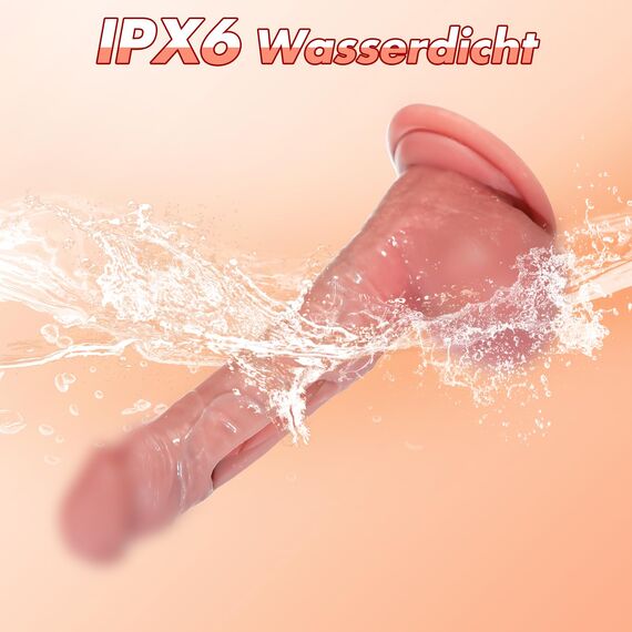 Dildo Vibrator Sex Spielzeug für die Frau Extrem - Heizung Realistische Vibratoren Anal Dildo mit 9 Zungenlecken & Vibration für Frauen Klitoris Stimulator für Sie Erotisches Sexspielzeug für Paare