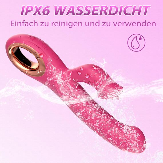 Dildo Vibrator Frauen Sex Toys - Vibration für Frauen Klitoris Sex Spielzeug für die Frau mit 10 Vibrations- und Wackelmodi Sex Spielzeug für die Paare Vibrators Sexspielzeug für Frauen Solo Sextoy