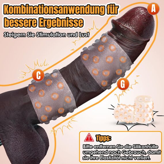 PRONFANS 27.5CM Realistischer Dildo Klassische Dildos Sex Spielzeug für die Frau Paare Solo Mit Starkem Saugnapf Sexspielzeug Analdildo Penis Dildos aus Weichem Silikon Sex Toy