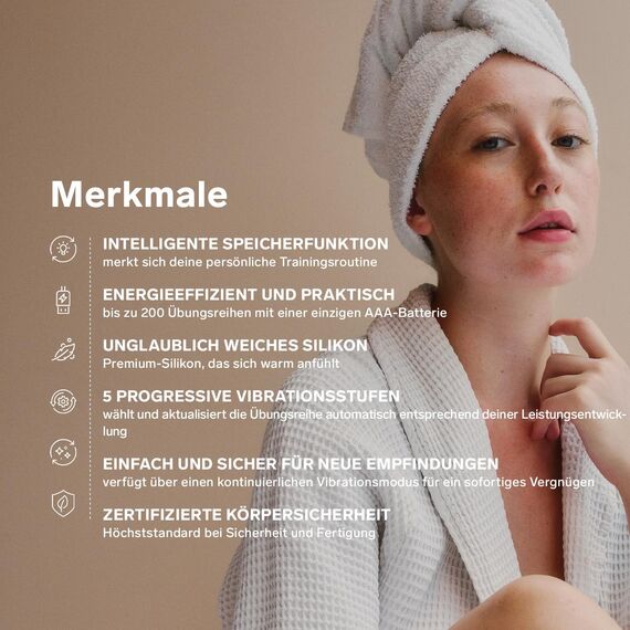 LELO Smart Bead Beckenbodentrainer, Liebeskugeln Sexspielzeug, Touch Sensor Beckenbodentrainer für Frauen - weibliche Liebeskugeln mit Vibrationen und 2 Jahr Garantie, Pink