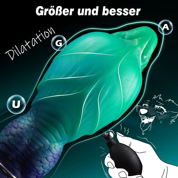 Analdildo Monster Dildo Aufblasbarer Fantasy Knot Dildo Analplug für Männer Frauen, Fetisch BDSM Analsex Groß Anal Dilatator Prostata Stimulation Sex Spielzeug für die Männer Frauen Paare