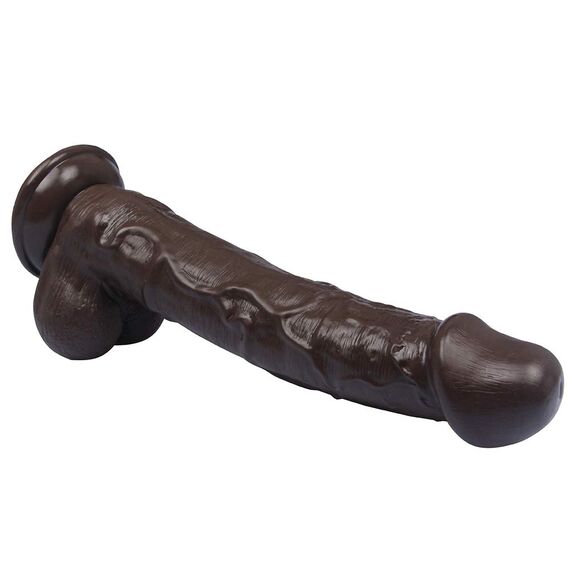 Xocity 27cm XLL Realistischer Dildo mit Starker Saugnapf, Dilos Sexspielzeug für Frauen, Männer Analdildo Anal Plug, Dildo Groß Lang Sex Toyset for Women (Schwarze Schokoladenfarbe)